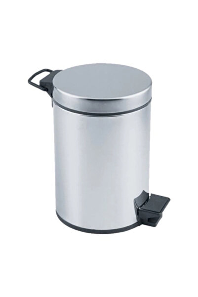 shopwave سلة مهملات معدنية كروم من بيدالي سعة 3 لتر (5047)