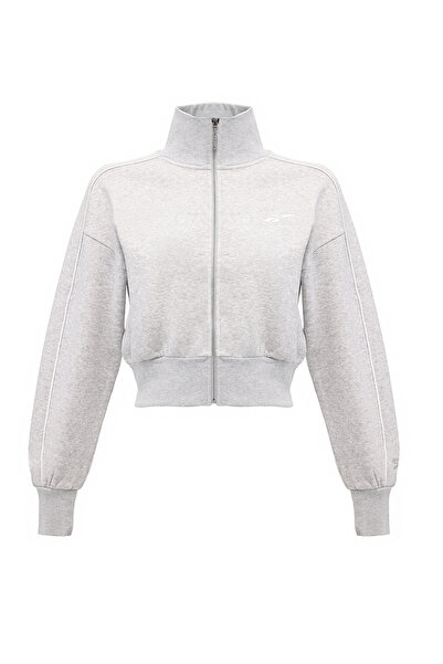 Reebok BROOKLYN CROPPED BOMBER Gri Kadın Eşofman Üstü