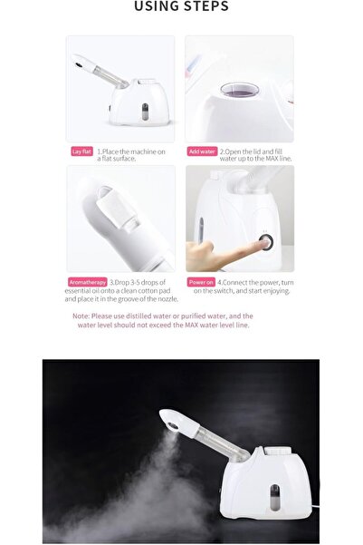 Maanys Facial Steamer & Inhaler with Extendable Arm, Warm Mist Humidifier for...