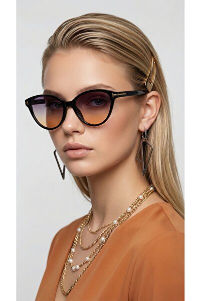 JULIANO Morgan Black-Paint Sunglasses