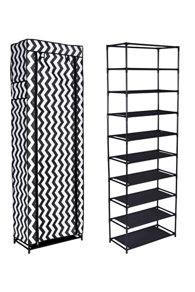 Other Szafka tekstylna na buty Lea - zebra