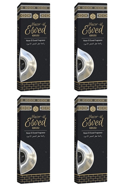 Zey-Al Hacerül Esved Kokusu 400 ml Oda Spreyi | Kalıcı, Manevi Koku | 4 Adet
