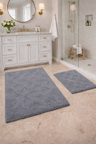 Bestekar مجموعة سجادة الحمام الحديثة من القطن الناعم الملمس من ميورا أنثراساي...