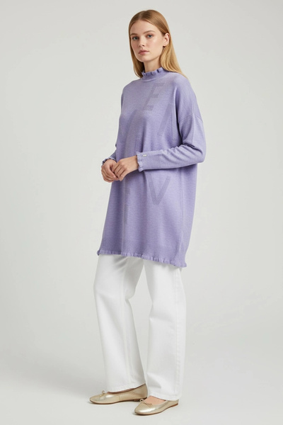 Invee Viskon Triko Tunik - Lila