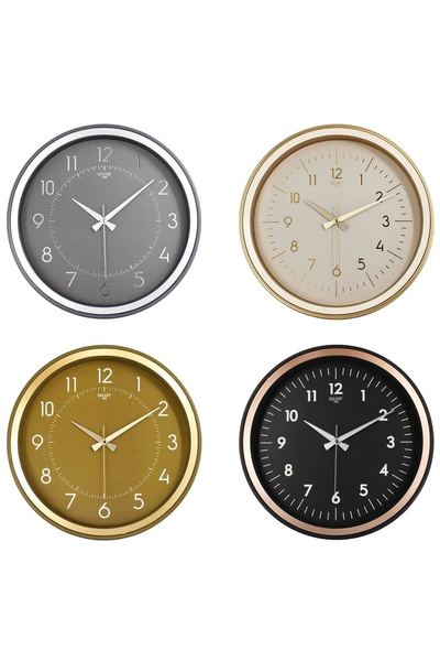 shopwave GALAXY PREMİUM 1975-FG-AC-TA-KR SERİSİ DUVAR SAATİ KASA=SİYAH-İ.YEŞİ...