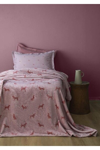 Apricitas HOME Rex Pink Single Bedding Set with Blanket