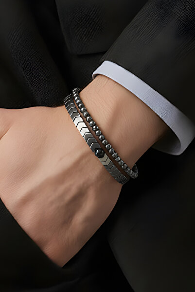 NBS Beautiful Naturel Stones Men's Bracelet, Anti-Tarnish, Very Stylish, Adju...