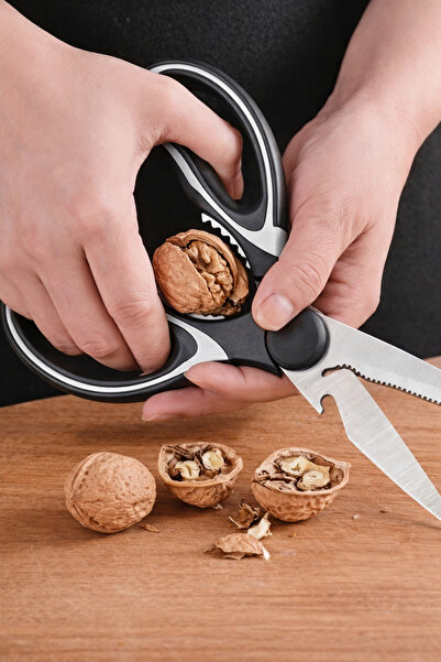 DİVAYS Stainless Steel Ultra Sharp Kitchen Scissors |   Multi-Purpose Fish, M...