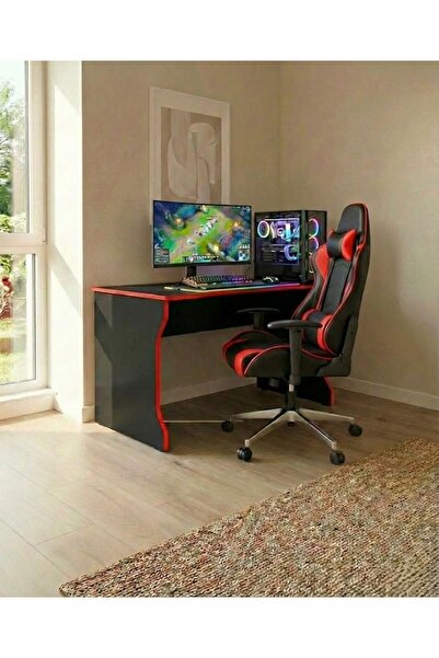 HMC DECOR Modern Çok Amaçlı 110cm Çalışma Masası-Bilgisayar Masası-Oyuncu Masası