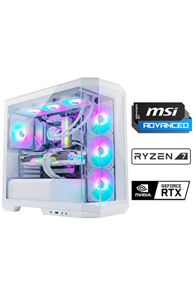MSI MAG PANO White X170 Ryzen 7 7800X3D 32GB DDR5 Ram 1TB M.2 NVMe SSD 12GB R...