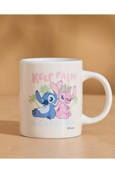 REDTAG Pink Stitch Printed Mug (11Oz)
