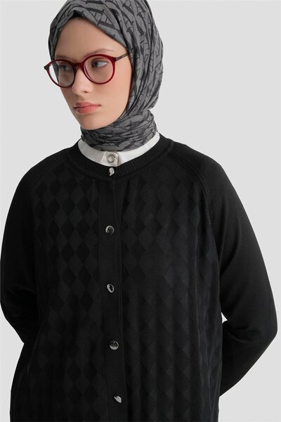 Armine Triko Hırka 25KD5093 Siyah