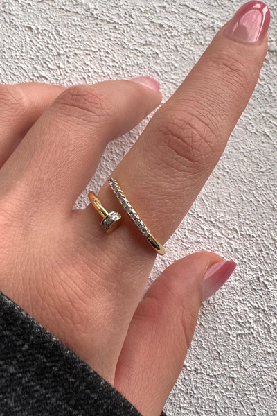 Leo'Stone V.I.P Double Color Series Zircon Stone Nail Model Adjustable Women'...