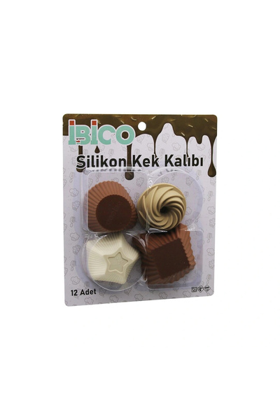 shopwave 12Pcs Colorful Silicone Muffin - Cake Mold Mix Shape= 3-Rectangular ...