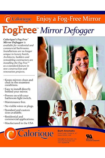 Others مزيل ضباب المرايا Calorique MIR18P75W240V، مقاس 18 بوصة × 25.25 بوصة، ...