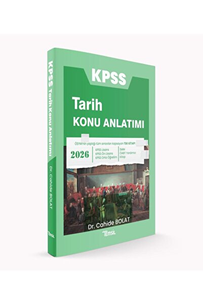 Temsil Kitap KPSS Tarih Konu Anlatımı