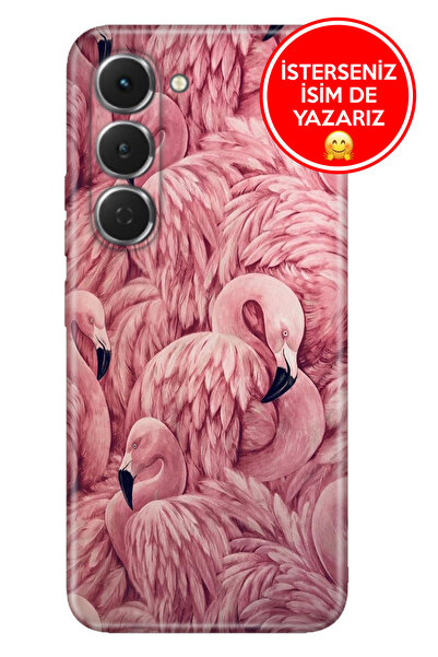 TECNO INFINIX Hot 60 Pro+ PLUS Kılıf Kapak Silikon Cover Case Flamingo Pattern