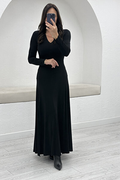 Act Pepicino Kids&Boutique Siyah Uzun Elbise 261009