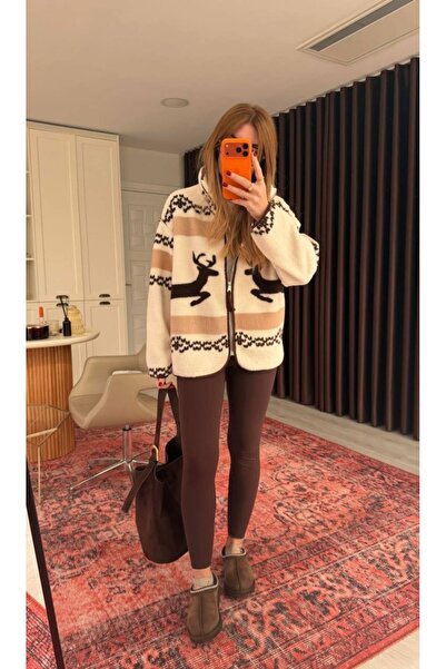 Mzr Collection ΓΥΝΑΙΚΕΙΟ ΦΟΥΤΕΡ ΠΛΟΥΣΙΟ ΦΛΙΣ ΜΕ ΔΙΠΛΑ ΤΣΕΠΕΣ ΚΑΙ ΠΛΗΡΕΣ ΦΕΡΜΟΥΑΡ