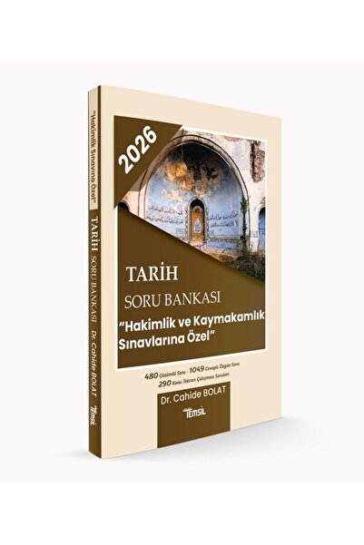 Temsil Kitap Tarih Soru Bankası "Hakimlik ve Kaymakamlık Sınavlarına Özel"
