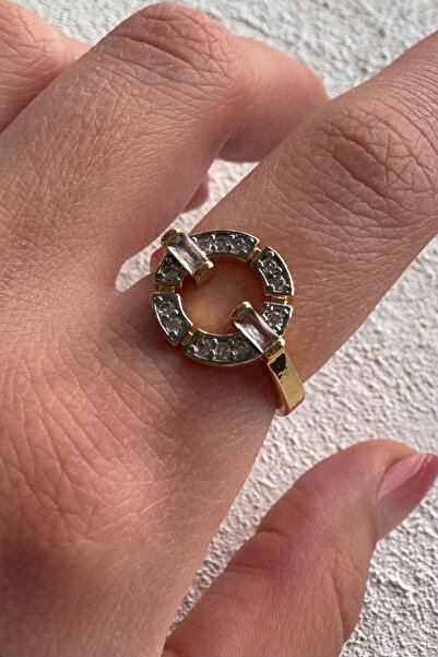 Leo'Stone V.I.P Double Color Series Baguette Zircon Stone Ring Design Gold & ...