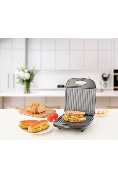 JANO Electric Sandwich Maker 750W JN05309 with Non-Stick Removable Plates and...