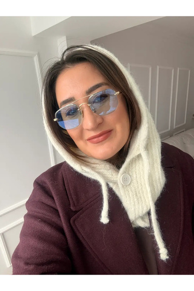 ATELIER AURA Cream Buttoned Balaklava