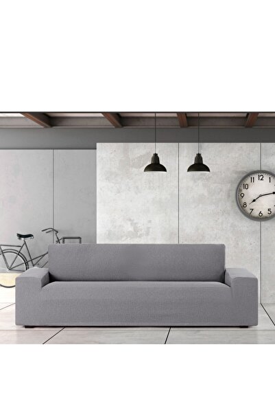 EYSA CONFECTIONES Elastic sofa cover 3-seater, Troya, C/6 grey