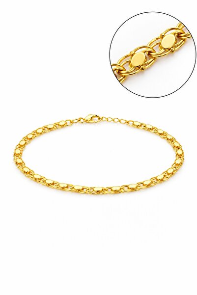 Yamaner Kuyumculuk 14 Ayar Minik Pullu Zincir Bileklik