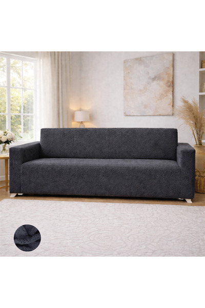 Akbal Home Welsoft Teddy 3lü Klasik Koltuk Örtüsü Lastikli Tüm Giydirme +1 Ad...