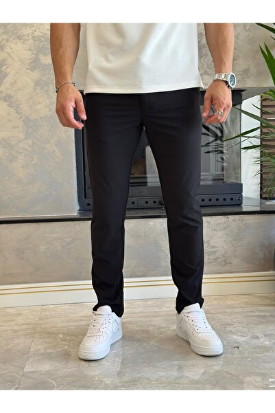 ECARTS Men's Slim Fit Parachute Fabric Trousers with Elastic Waist and Laces,...