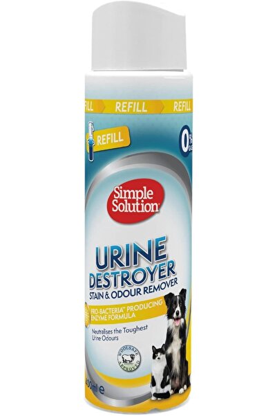 Simple Solution عبوة إعادة تعبئة مزيل بقع وروائح البول للقطط والكلاب