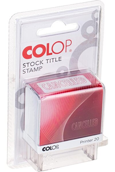 Colop Phrase Stamp 14X38Mm Cancelled In A Blister - Pack Of 02