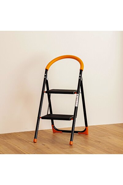 Milano Arnold 2-Step Household Ladder, Durable Steel Lightweight Ladder for I...