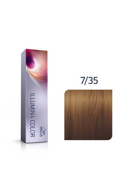 Wella Professionals Illumina Color 7/35 - blond auriu mediu mahon, 60ml