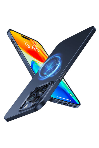 TORRAS Carcasă OriginFit-Mag Series pentru iPhone 15 Pro Max, albastră