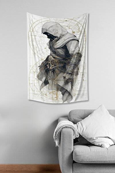 Moud's Tapiserie decorativă cu model Assassin's Creed Ezio Auditore, țesătură...