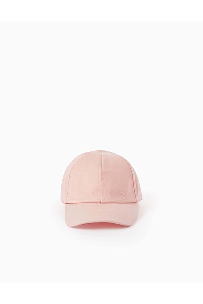 Ziddy Cotton Cap for Girls, Pink