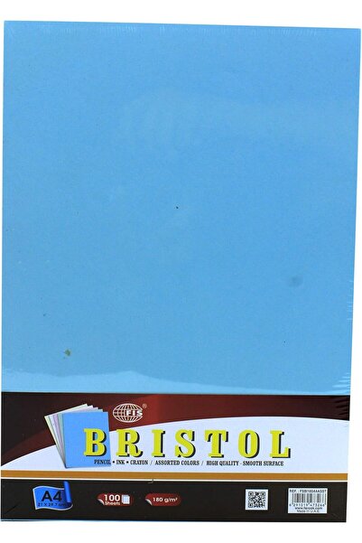 AGL BRISTOL ASSORTED COLOUR 180GSM 100SHEET A4 SIZE
