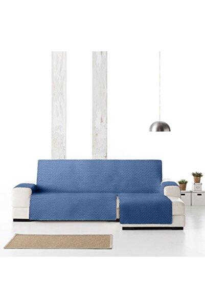 EYSA CONFECTIONES Practical quilted right corner cover 240cm, Oslo, C/03 Blue