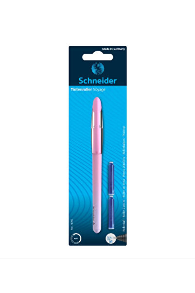 SCHNEIDER VOYAGE ROLLER PEN + 2 PINK REFILLS