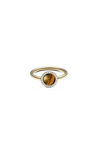 Daniel Wellington Audrey Ring Tiger Eye Gold