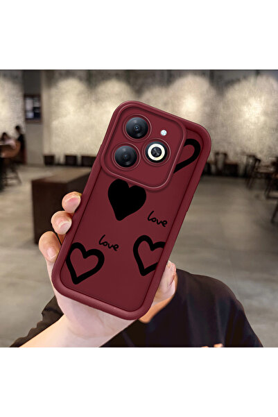 Hontinga حافظة هاتف بنمط قلب مقاومة للصدمات من مادة السيليكون متوافقة مع هاتف...