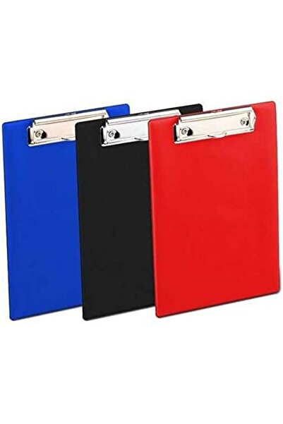 Comix Plastic Vertical Clip Board, A4 Size, Black- Pack Of 02
