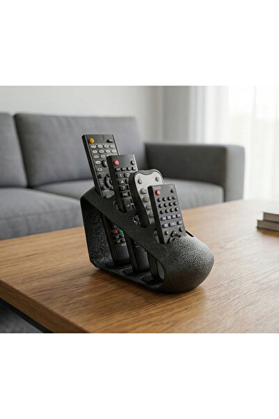 ENG.CO Anthracite Textured Modern Design 4-Compartment Desktop and Living Roo...