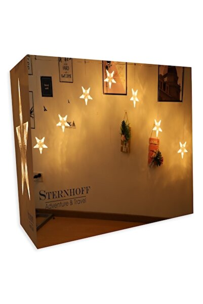 Sternhoff Cortină luminoasă de Crăciun, fulgi de zăpadă cu LED-uri