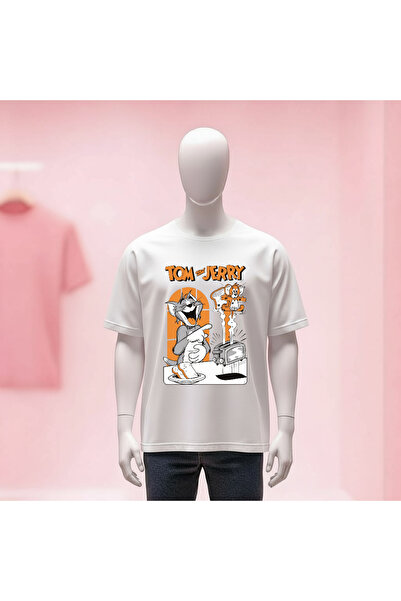 Vordevia Printed Crew Neck Wide Fit Unisex Tshirt