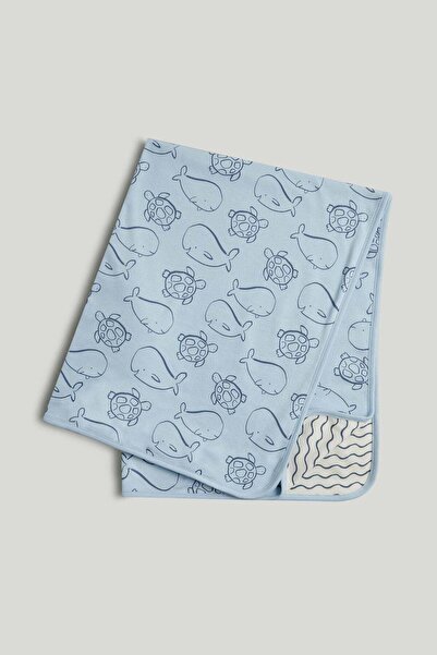 MOTHERCARE My First Blue Cotton Shawl