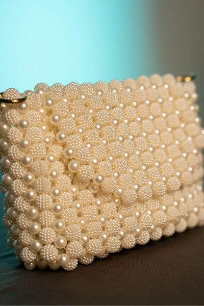 Handmade İnci ve boncuklu çanta