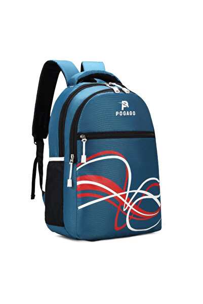 POGAGO 3 Zipper Polyester Backpack 15.6 Inch Laptop Compartment 6 Compartment...